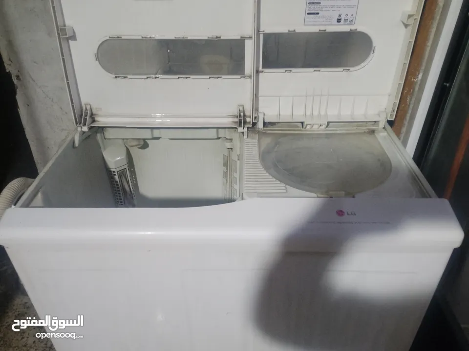 غساله حوضين/LGصناعه كوريه.الاصليه. 14كيلوا توب نظافه شغاله على الفحص انشالله ماتورات الشركه