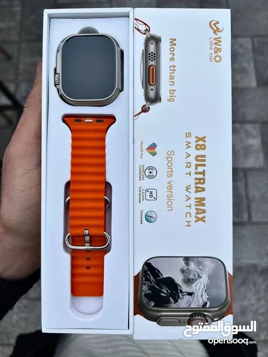 بتدور علي ساعه في مواصفات الانقه والمظهر وكمان تكنولوجيا نظره كدا الي الساعه smart watch x8ultra max