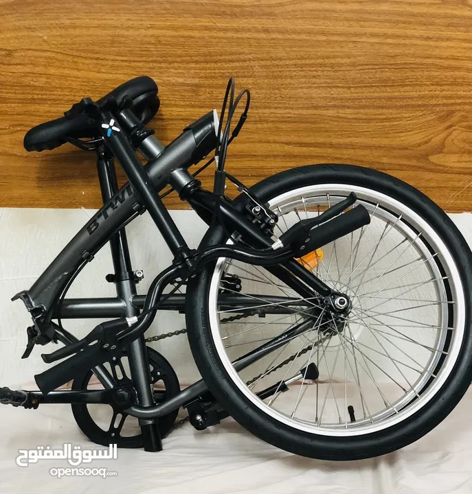 Folding bicycle btwin hop town 300 for sale used دراجة قابلة للطي بي توين هوب تاون 300 للبيع مستعملة