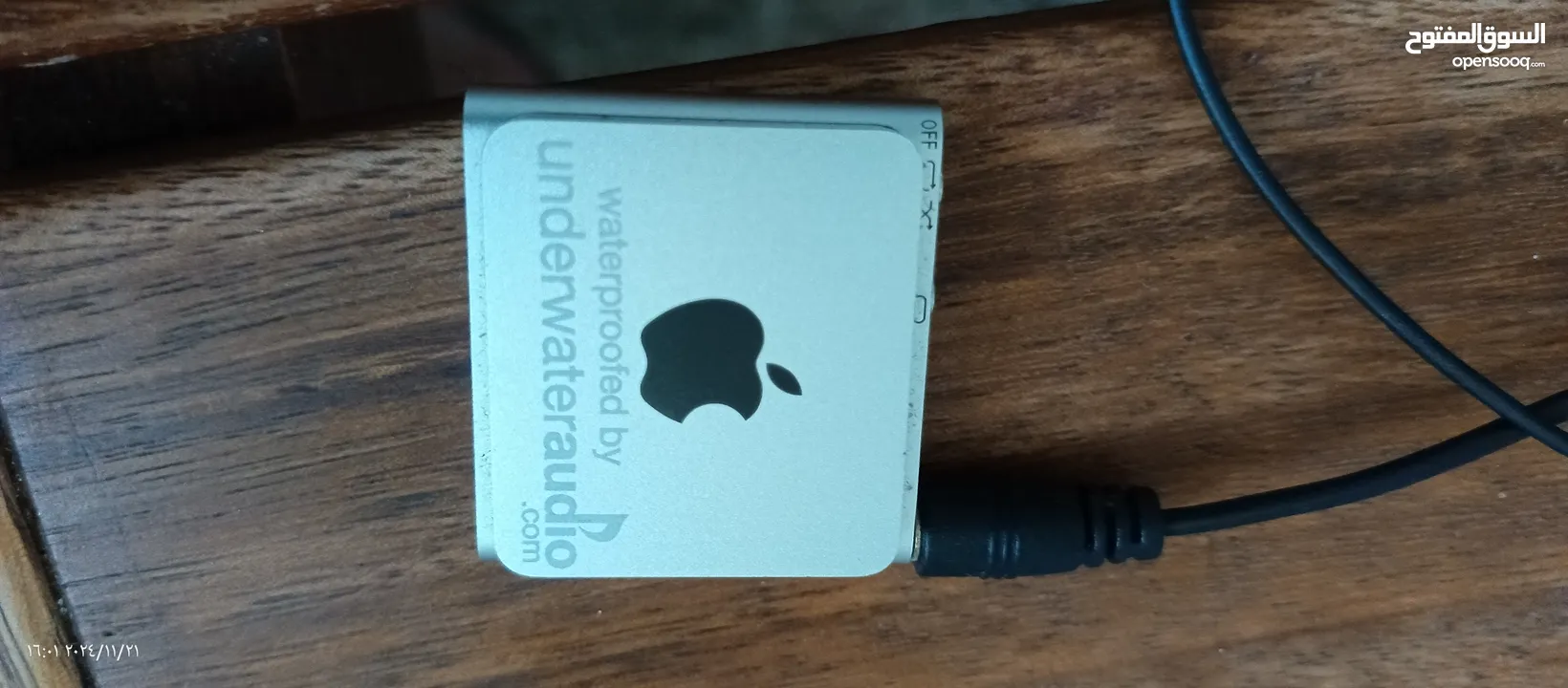 WATERPROOF Apple  iPod shuffle - waterproofed by UNDERWATER  AUDIO for swimming, surfing