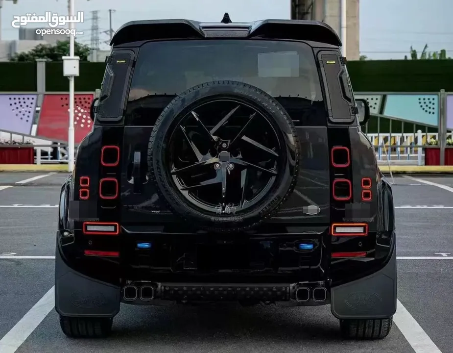 Exhaust Pipe fits for Defender 110 130 2020-2025 3PCS Black Tail Pipe