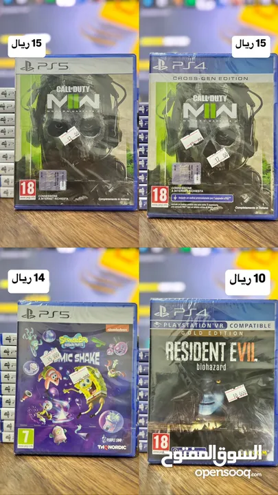 اشرطة ps5&ps4 جديده (اقرا الوصف)