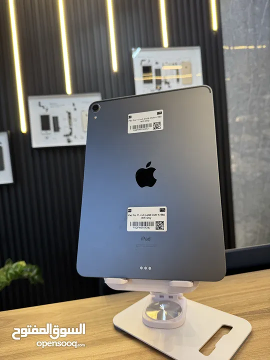 iPad Pro 11 A1980 iPad Pro WiFi 64GB آيباد برو بطارية 97% iPad Pro مستعمل نظيف