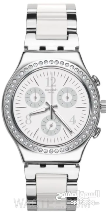 Swatch Irony Chrono Silver St.Steel Silver Dial For Women Model No YCS119G