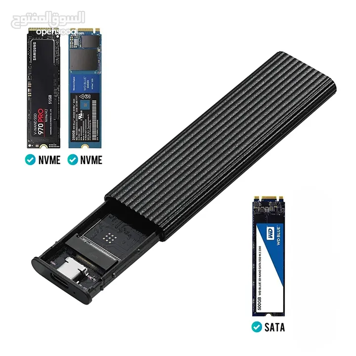 M.2 SATA NGFF & M.2 NVME SSD CASE - M.2 SATA NGFF & M.2 NVME SSD TO USB 3.1 ENCLOSURE