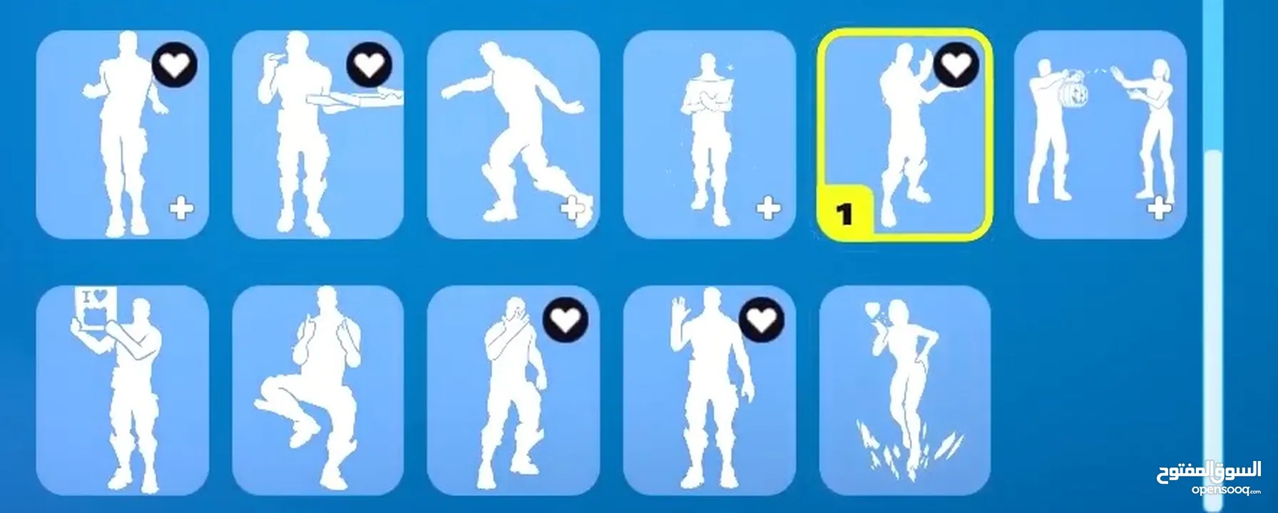 حساب فورت نايت للبيع بسعرر حرققققق  من الشابتر الثاني السيزون الرابع مشحون فيه 2 باتل باس