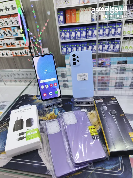 الازرق البارد متوفر SAMSUNG A23 رام 12 جيجا 128 بدون كرتونه معه بكج هدية متوفر توصيل