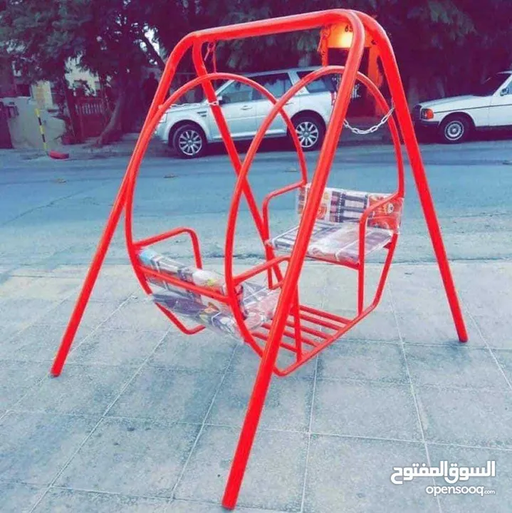 مرجيحة مزدوجة للاطفال   تمنح الطفل جوا من المتعة واللعب  مرجيحه حديد بمواصفات عاليه وتصنيع