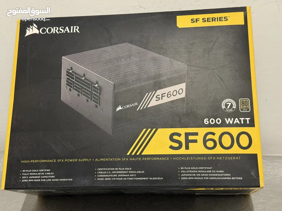 باور سبلاي كورسير الاصلي ياباني الصنع SF600 80 PLUS Gold