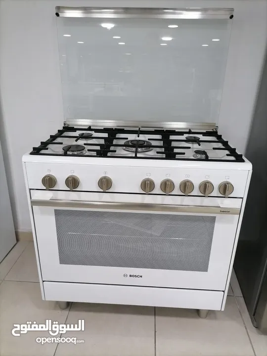 فرن غاز بوش 90 سم 5عيون Oven BOSCH