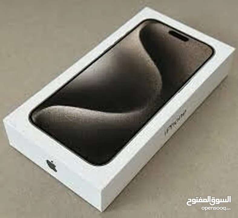 iPhone 15 pro max unopposed pack brand-new 256GB natural TITANIUM GCC - 1 year apple warranty