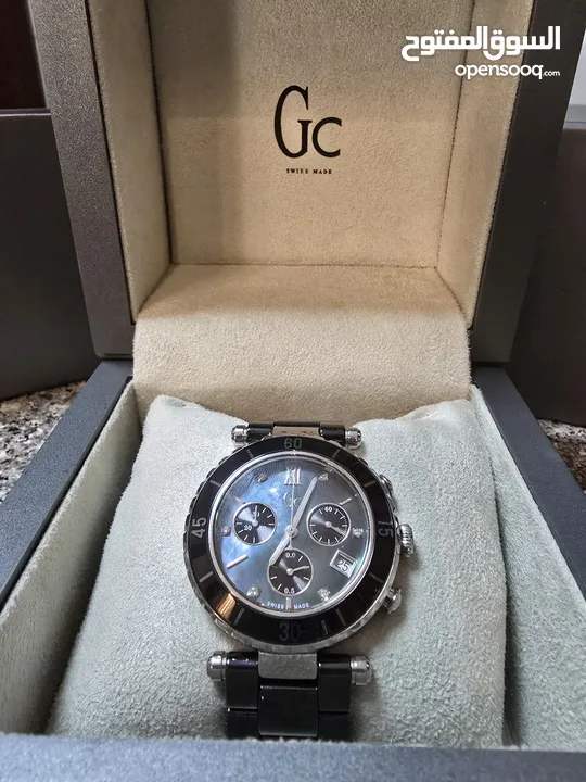 ساعة Gc Diamond Chronograph نسائية، By Guess، سويسرية، Swiss made