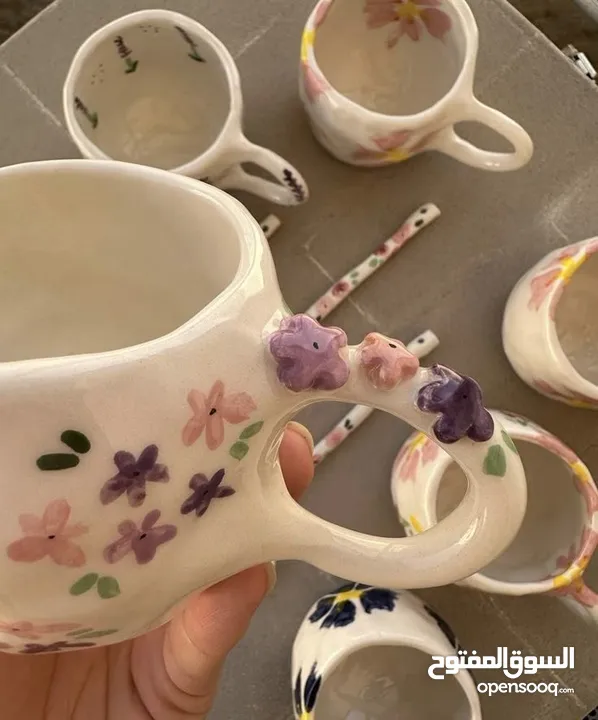 أكواب وفناجين سيراميكية إيرانية – صناعة يدوية بجودة عالية وتصاميم فريدة mug ang cup from iran