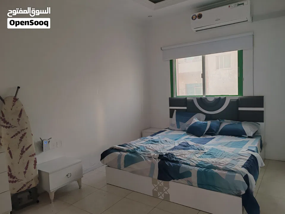 شقه غرفتين وصاله للايجار في عجمان مفروشه بالكامل عوائل فقط 2 bed room hole fornish in ajman
