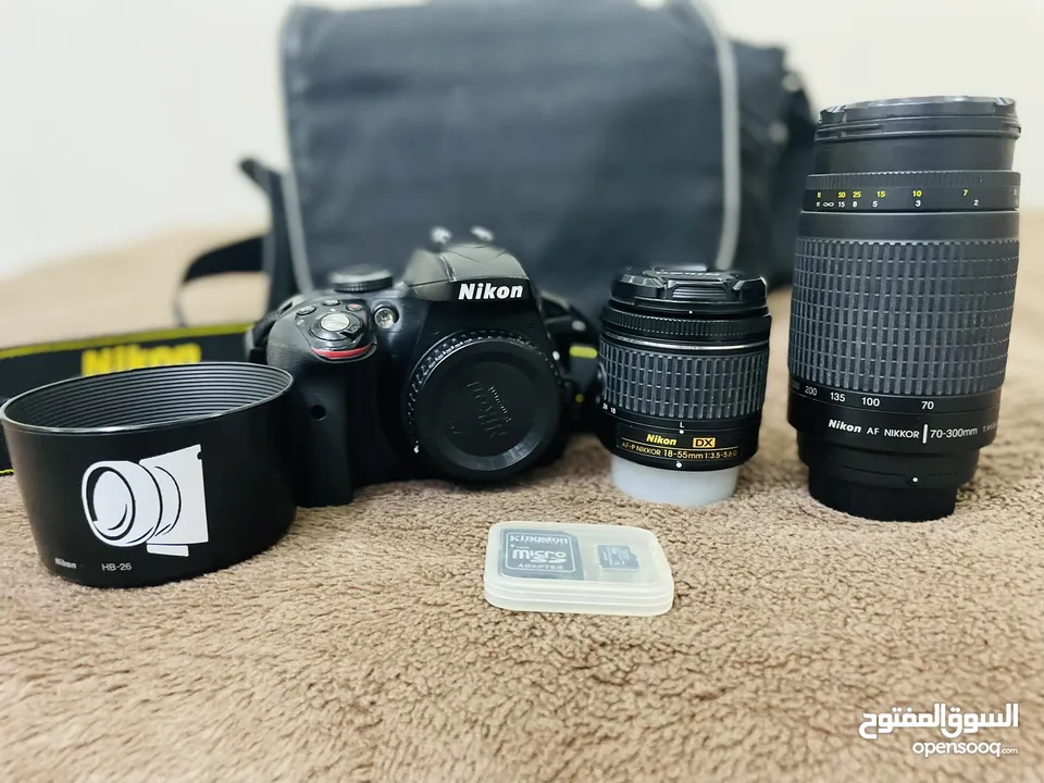 Nikon D3300 camera With Two Lenses