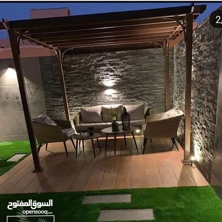 تركيب مظلات خشب براجولا مع الاشعه للكراجات والبلكونات والحدائق