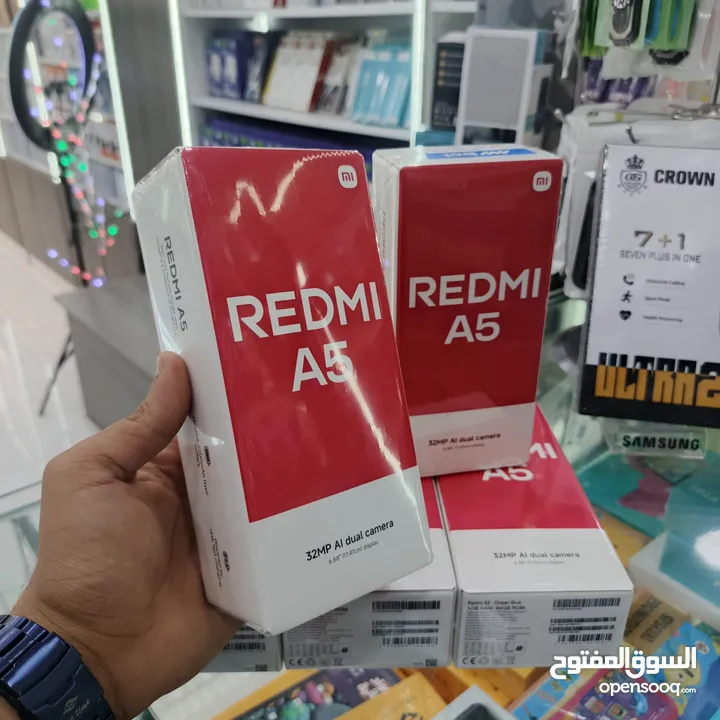 جهاز جديد بالكرتونة Radmi A5 رام 6 جيجا 64 و 128 مكفول سنة متوفر توصيل