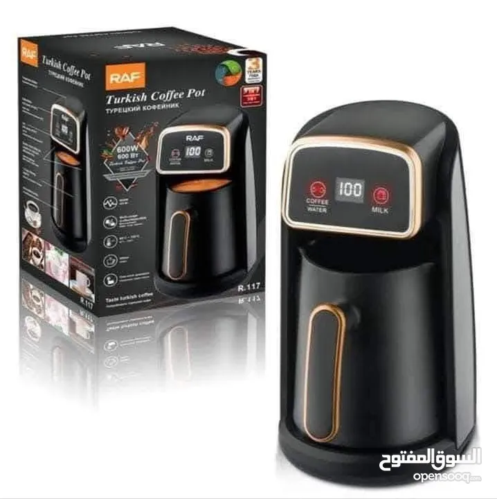 ماكينة قهوة وحليب وعمل رغو بشاشه عرض شاشة الكترونية ماكينة Raf العالميةماكينة القهوة التركية.