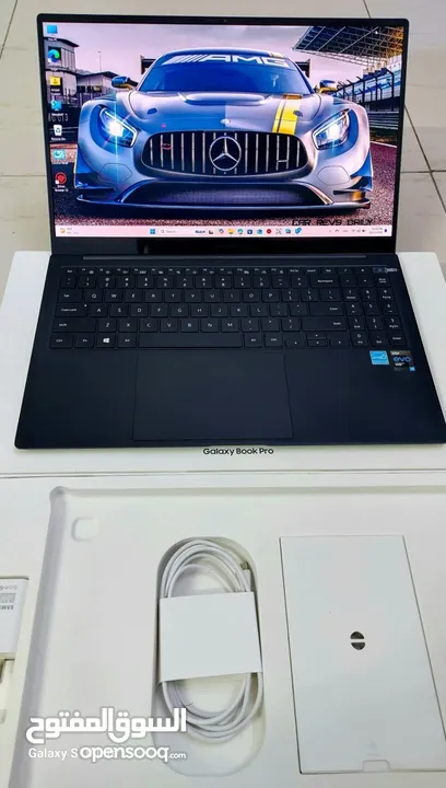 لابتوب samsung book pro معالج i7 جيل 11 شاشة اموليد