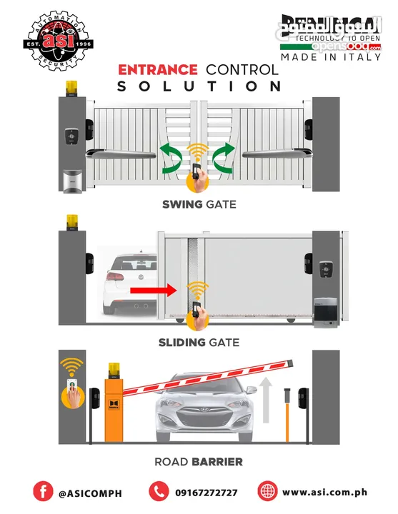 ماتور باب كراج سحاب إيطالي أوتوماتيكي من الماركة العالمية في دي اس    Sliding gates VDS