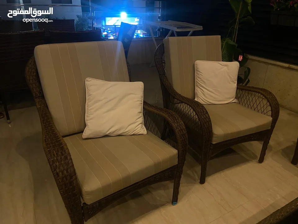طقم راتان و مرجيحه للبيع