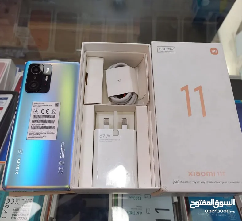مستعمل اخو الجديد شاومي 11T 5G رام 16 جيجا 128 و 256 أغراضة والكرتونه الأصلية متوفر توصيل