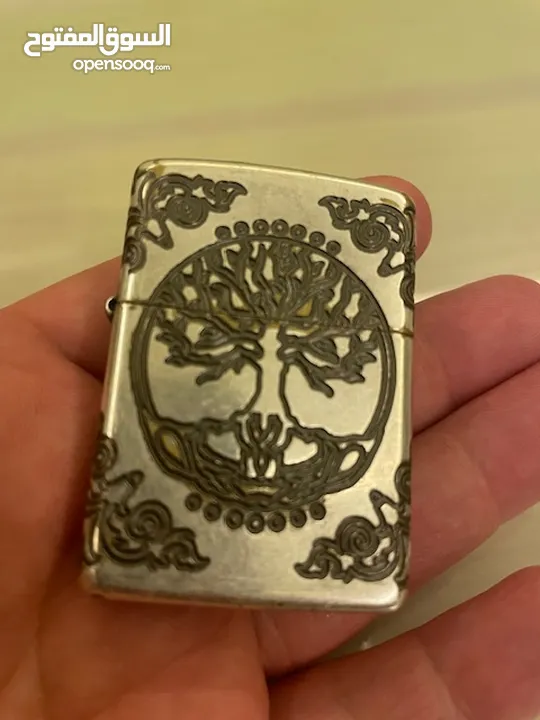 Zippo Lighter - Armor Tree of Life Antique Silver
