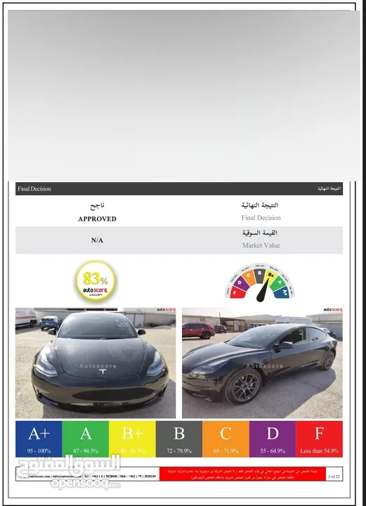 تيسلا موديل 3 بلاك اديشن اصلي 2023  بسعر مغري باسم المستورد