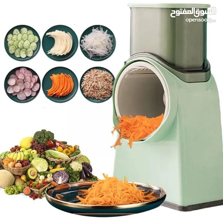 Multi Function Vegetable Cutter / Slicer with Stainless Steel Panel