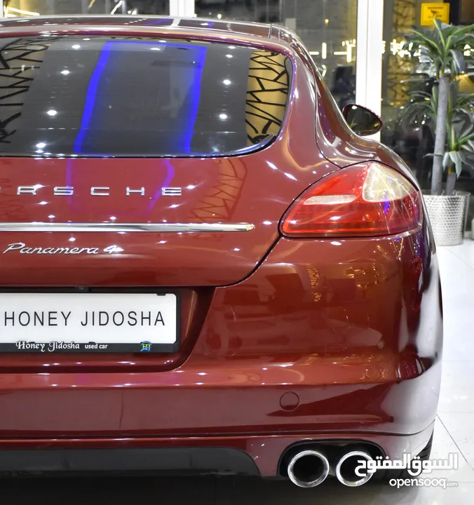 Porsche Panamera 4 ( 2012 Model ) in Red Color GCC Specs