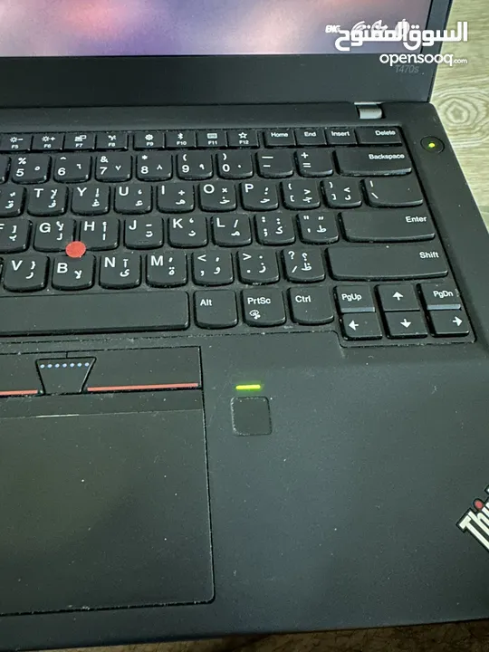 للبيع لابتوب لينوفو ThinkPad T470 بمواصفات عالية، مع معالج i5 وهاردسك SSD 250G