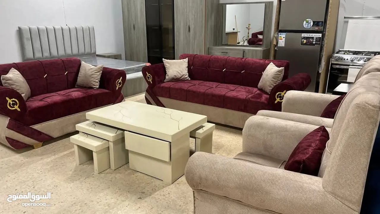 اطقم كنب اطقم كورنر غرف نوم طاولات