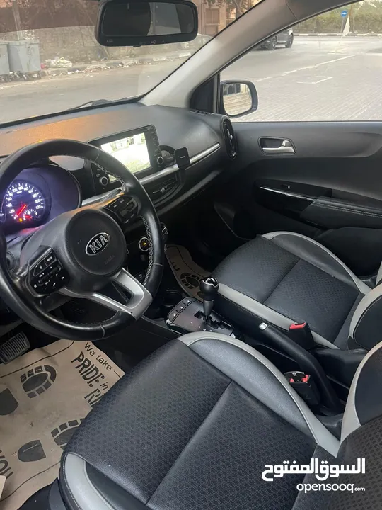 كيا مورننغ ترخيص 2019 فل اضافات عدا فتحة عداد قليل بصمة