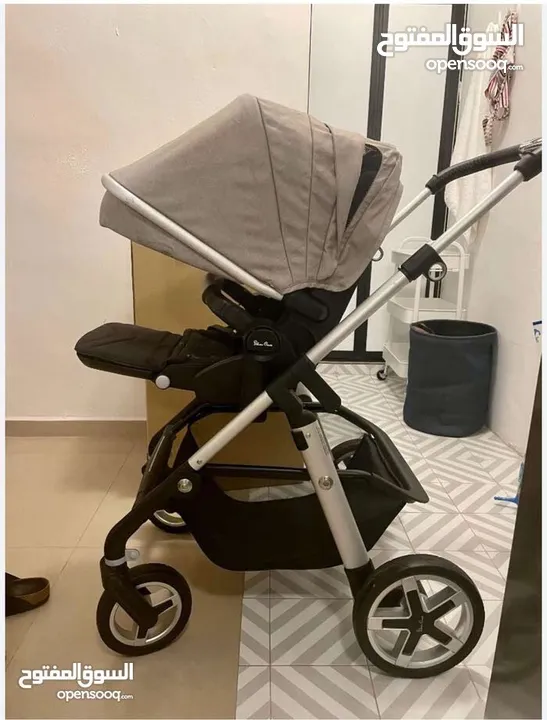 عربانة اطفال  silver cross stroller و حمالة مذركير