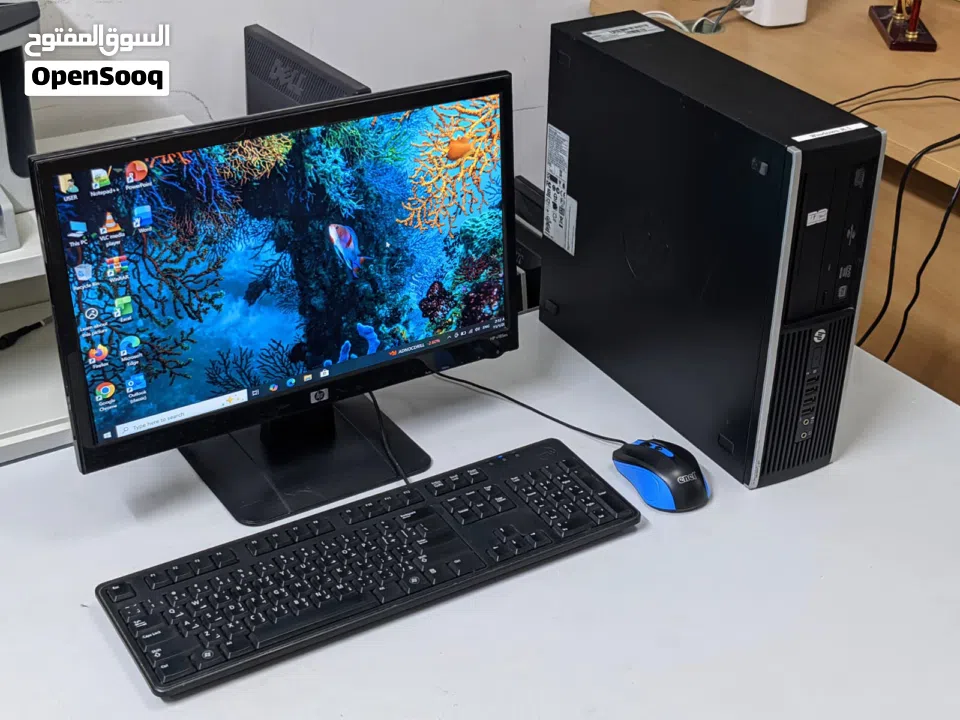 HP Core i7 Computer Set - 3.40Ghz Speed 8GB Ram 256GB SSD 19" HD Monitor Win 10 Office