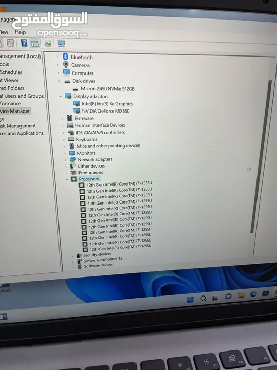 لابتوب جيل 12 Core i7 افضل سعر بسوق بكرتين شاشة حجم كبير تحت الكفالة