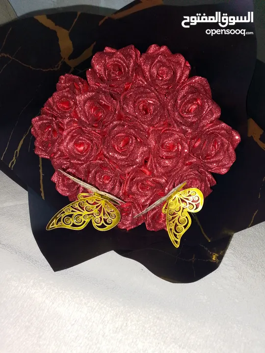 باقة ورد ستان ب 55 شيقل الحجم كبير