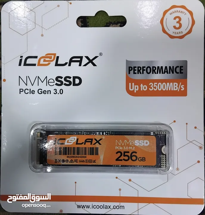256GB COOLAX M.2 NVME 3D NAND 45X SPEED DESKTOP - LAPTOP GAMING SSD