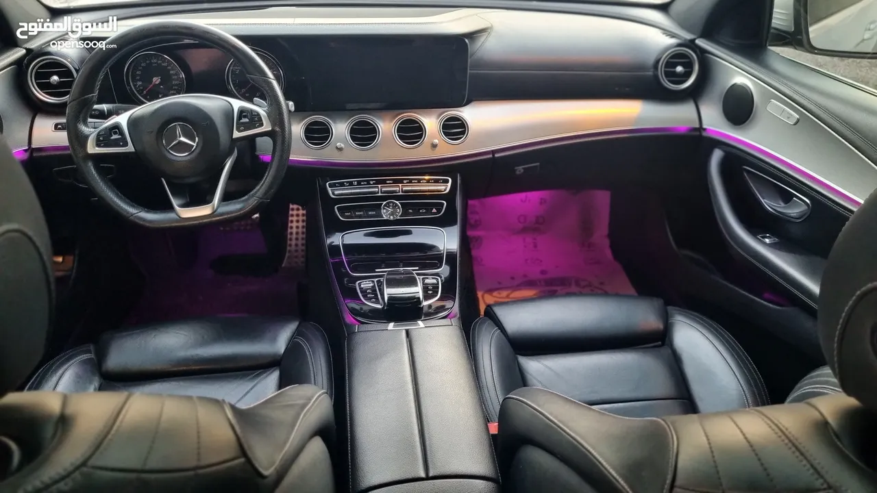 Mercedes Benz E200- 2017-  AMG Full Full ++ بحالة الوكالة من جميعة