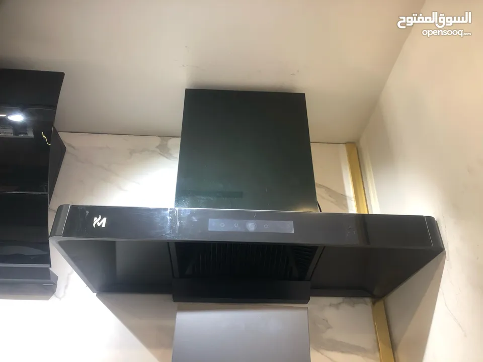 شفاط مطبخ تصميم أنيق وحصري نوع MS قوة شفط عالية إضاءة LED فلاتر سهلة الفك حرق سعر 99د فقط لفترة