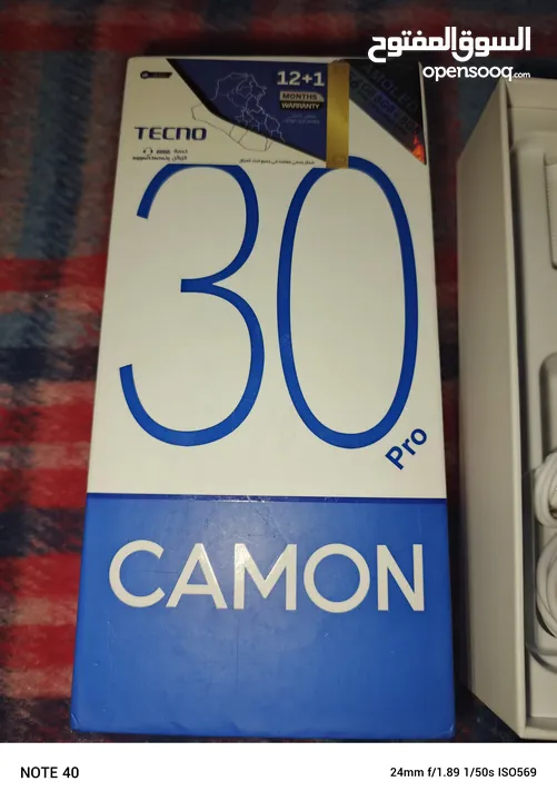 جهاز CAMON 30 pro ذاكره 256 العشوائي8+8=16 جهاز جديد السعر90 مجاله85قفل