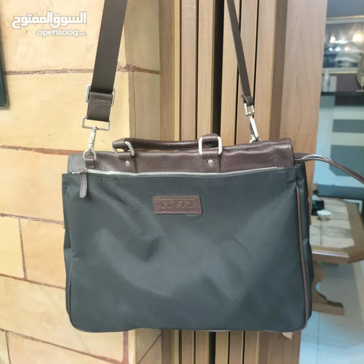 حقيبة جلد مع كتان نوع جالفاني GALVANNI اصليه جديده غير مستعمله نهائي