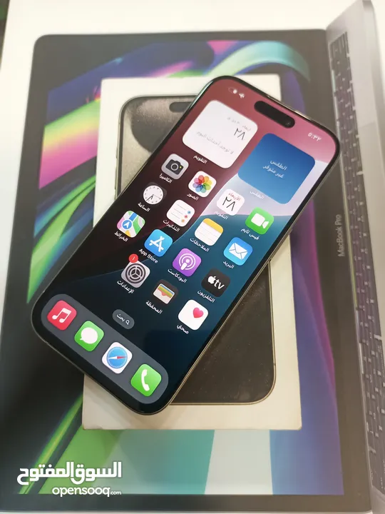 iphone 15 pro 256 GB بطاريه 99%  وارد شرق اوسط ( كفاله مطووله)