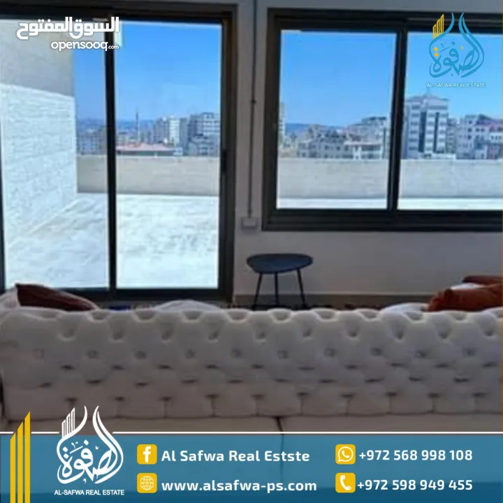 روف مميز للايجار مع ترس واسع الماصيون قرب برافو