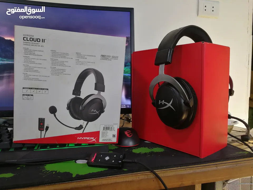 سماعة وماوس قيمنق (Gaming Mouse +Hyperx Cloud II)