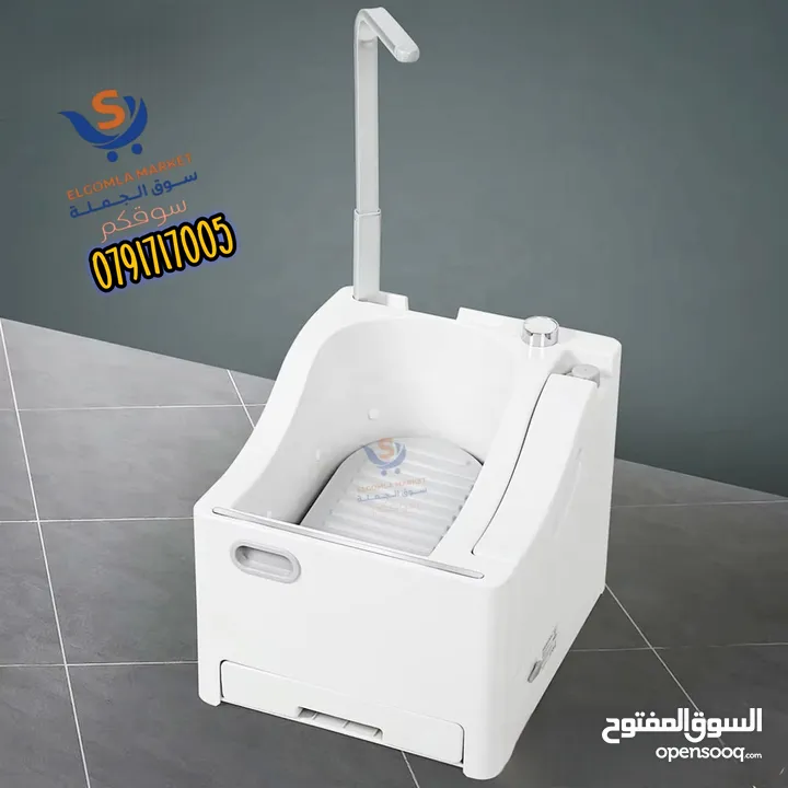 جهاز الوضوء الأوتوماتيكي للقدمين يحتوي على حنفية للوضوء و غسل اليدين و شطاف و عدة مرشات لكامل القدم