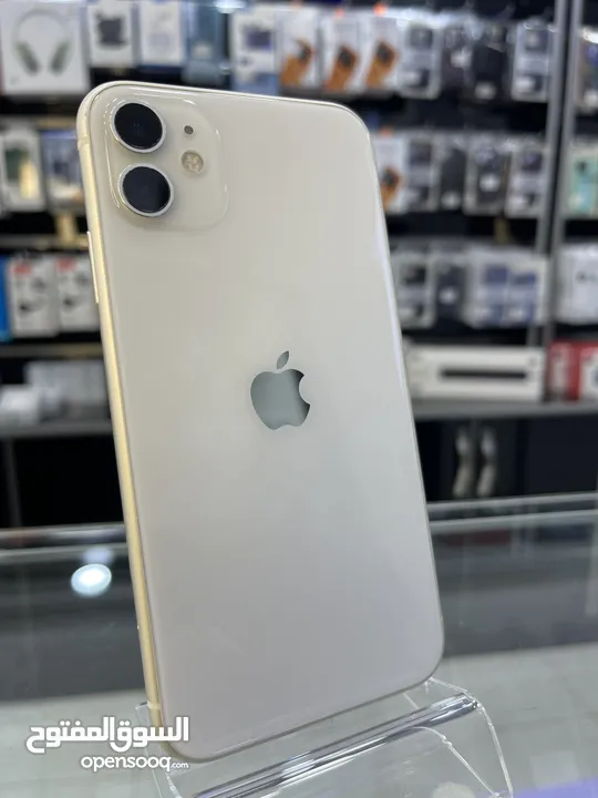 iPhone 11  (128GB) ايفون 11 مستعمل بحالة الوكالة  بطارية اصلية 84%