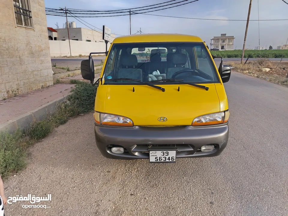 باص 2002- h100 ماتور27 عادي لمتد للبيع نقل مشترك عدد الركاب 5  موجود قاطع