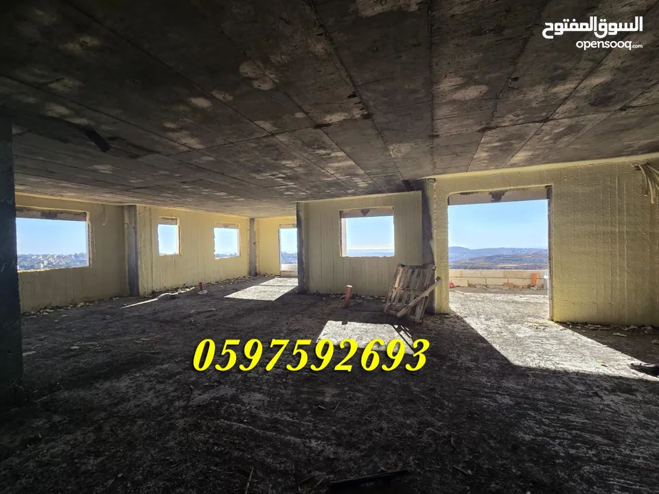شقة فاخرة للبيع 195م+ بلكونة كبيرة لا يمكن التسكير عليها للبيع رام الله المصايف قرب المالية بالعالي