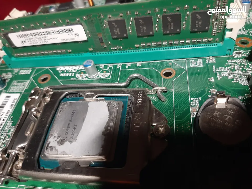 طقم كمبيوتر مكتبي للبيع: معالج Intel Core i5-4590 الجيل الرابع + مذربورد ASM LGA 1150 + رام 4GB DDR3